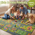 4x6 3-12 Merelax Kids Car Area Rug, Grey Green Area Road Rugs for Living Room Playroom Classroom Bedroom, Non Slip Kids