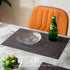 onebento Set 4 Placemats of - Easy Clean Woven Vinyl Placemats for Dining Table, Indoor/Outdoor Place Mats, Washable