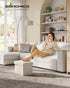 12.2 16.1 12.2 Inches, 286 lb ULSF102W01 SONGMICS Mazie Collection - Small Folding Storage Ottoman, Foot Rest Stool, x