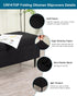 CRFATOP Jacquard Rectangle Ottoman Stool Cover Stretch Folding Storage Footstool Bench Slipcovers Upholstered Foot