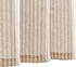 Vangao Stripe Farmhouse Kitchen Curtains 24 Inch Length Linen Blend Cafe Curtains, Semi-Sheer Small Window Treatments