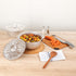 Foil Lux 3.5 Quart Disposable Pans with Lids, Oven-Ready Aluminum Foil Baking Pans for Camping