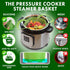 Avokado Silicone Steamer Basket for 3qt Instant Pot, 6qt, 8qt, BPA-Free, Dishwasher Safe Collapsible Vegetable Steamer