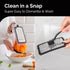 Cheese Grater with Handle - Box Grater Cheese Shredder - Stainless Steel Food Grater - Garlic Crusher and Mincer Tool