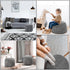 2 20 15 Inch Teenyyou Pcs x Unstuffed Pouf Cover Ottoman Foot Rest - No Filler, Faux Rabbit Fur Foot Stool Floor Bean