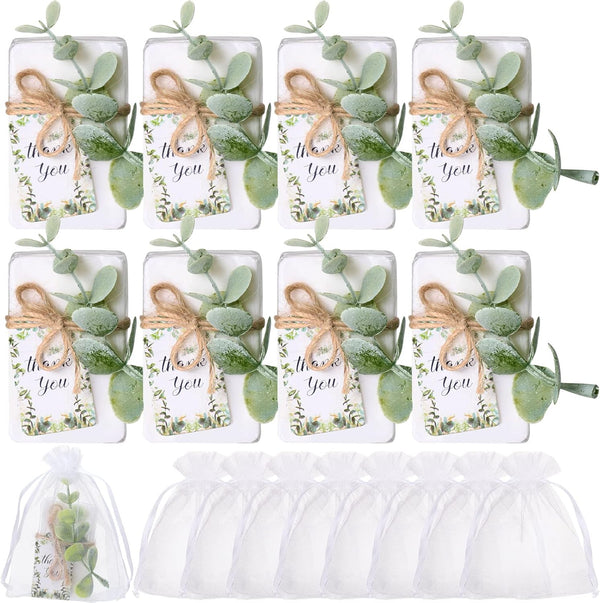 Demissle 60 Sets Mini Eucalyptus Soaps Baby Shower Wedding Favors for Guests