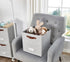 DECOMOMO Storage Bins, Cube Storage Bin with Label Holders, Fabric Storage Cubes for Organizing