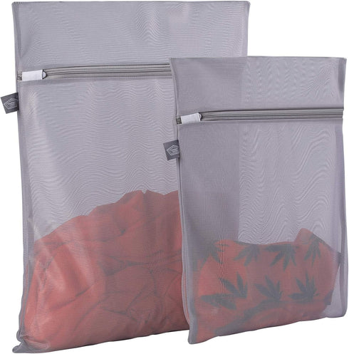 Kimmama Laundry Bag, Mesh Wash Bags with Zipper, Net Washer Sack for Cleaning and Drying Cloths, Delicates, Small Toys