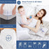 GRT Waterproof Quilted Mattress Pad Full, 100% Noiseless Cotton Protector, Fitted 8"-19" Deep