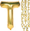 Letter Balloons 40 Inch Giant Jumbo Helium Foil Mylar - Party Decorations Gold T