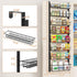 MIAOLI 8-Tier Over the Door Pantry Organizer, Adjustable Spice Rack Cabinet Door Shelves, Hanging Seasoning Organizer