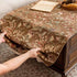 Floral,63" 23.7" Luxury Chenille Coffee Table Cover Non-Slip Silicone Backing Heavyweight French Jacquard Table Cloth
