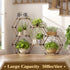 7 Tikea Plant Stand Indoor Outdoor Hexagonal Plant Stand for Multiple Plants Indoor Large Wooden Plant Shelf Tiered