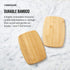 Farberware 4-Piece Reversible Bamboo Cutting and Charcuterie Board Set, Assorted Sizes