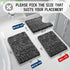 Yimobra Fluffy Bath Rug Set - Shaggy Non-Slip Bathroom Rugs, Machine Washable, 24x17+32x20 Inches, Black and White