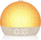 ARUQO Wake Up Light Sunrise Alarm Clock, White Noise Sound Machine with 30