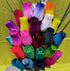 Assorted Colors Wooden Rose Closed Bud Bouquets, 2 Dozen
