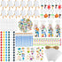HyDren 206 Pcs Paint Party Favors Bulk 4 x 4 Inch Canvas