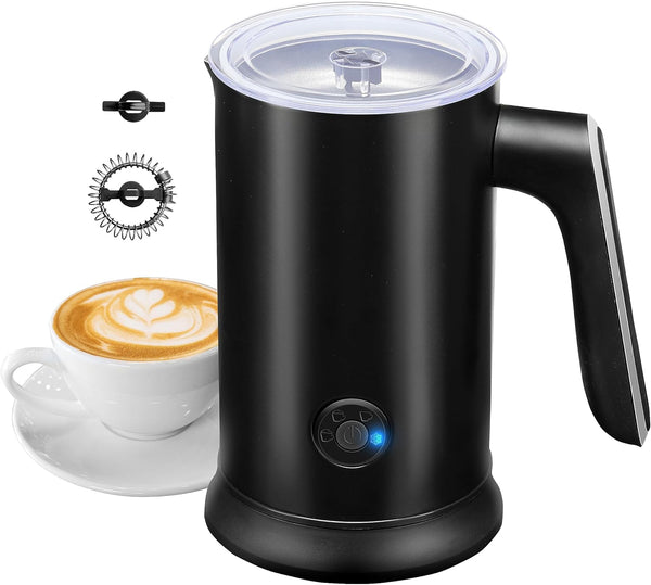 YSSOA Electric Milk Frother Handheld with Stainless Steel Stand, Battery Operated Whisk for Coffee, Frappe, Latte,