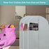Dress Bags for Gowns - 65" Long Hanging Clothes Bags with Clear Windows, Foldable Garment Bag for Storage & Travel (2