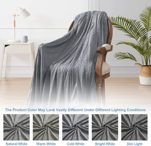 Topcee Cooling Blanket for Night Sweats, Q-Max 0.5, Lightweight Sofa Throw Blanket, 50"x70", Absorbs Heat for Hot