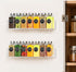 Wall Mounted Acrylic Spice Rack 2 Pack, 12 Inch Clear Pantry Door