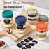 6 Pack 16 oz Overnight Oats Containers with Lids and Spoons, Airtight Oatmeal Container with Measurement Marks