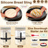 SavEase 9" 10" Sourdough Bread Baking Supplies, Complete Sourdough Starter Kit, Round & Oval Bread Proofing Basket
