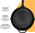 Utopia Kitchen Saute Fry Pan - Chefs Pan, Pre-Seasoned Cast Iron Skillet, 10.25 Inch Frying Pan for Indoor & Outdoor
