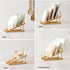 1 Counter, HBlife Bamboo Wooden Dish Drying Rack, PCS Plate/Dish/Book/File/Bowl/Cup/Cutting Board/Pot Lid Organizer