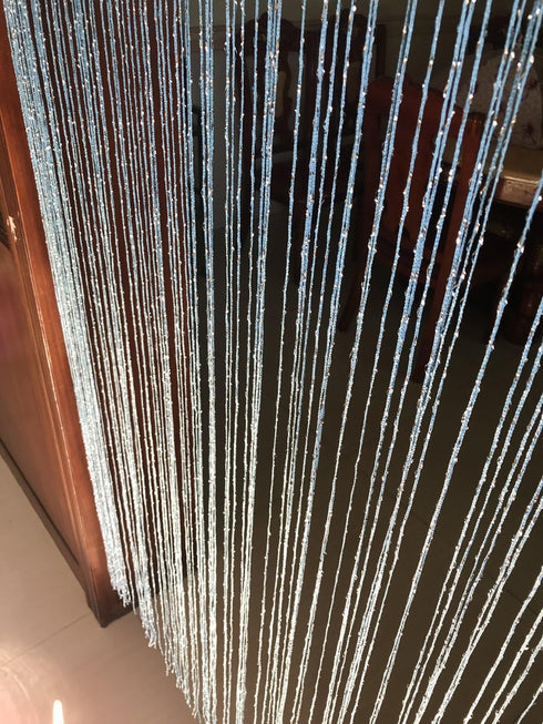 1x2 M Door String Curtain Rare Flat Thread Fringe Panel Room Divider for Wedding Coffee House