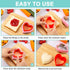 Kimfead 48 Sandwich Cutter for Kids Pcs, Cookie Cutters, Fruit Vegetable Cutter Shapes, Food Picks for Bento Box, Mouse