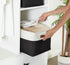 Closet 3 Pack) DECOMOMO Storage Baskets for Shelves - Fabric Storage Bins, Linen Organizers and Storage (Black & White