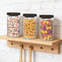 32oz 3 Pack, WACOI Glass Jars with Wood Lids Glass Canisters Glass Jars Food Storage Containers for Candy, Oats