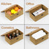 Wicker Basket with Lid, Natural Seagrass Storage Baskets for Organizing, Decorative Boxes Bins with Lids Home Decor