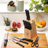 Moss & Stone 14-piece Knife Block Set - Premium Kitchen Knives Set with High-Carbon Stainless Steel Blades