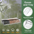 Window Bird Feeders for Outside, Clear Acrylic Bird Feeder with 3 Strong Adhesive Sheets for Wild Bird Watching