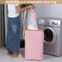 65L Dorm,17.17 iEGrow Slim Laundry Hamper, Narrow Laundry Basket with Lid,Foldable Clothes Hamper with Bamboo