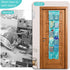 12 GOMAJI Over the Door Hanging Shoe Organizer, Pockets, Turquoise