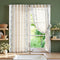 jinchan Winslow Linen Curtains 54 Inch Length Small Window Curtains Embroidered Bordered