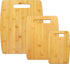 Totally Bamboo 3-Piece Cutting Board Set, Assorted Sizes, Bamboo Wood for Kitchen