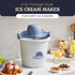 4Qt EIM350 Frozen 4Qt 50W, Elite Gourmet Electric Ice Cream Maker Delicious Homemade Ice Cream, Gelato, Sorbet, Yogurt