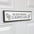 Love Wood Signs (Medium - Wood And Metal, The Secret Ingredient Is Always Love)