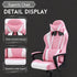 Pink Gaming Chair, Ergonomic High Back Video Game Chairs Racing Style with Lumbar Support, Headrest & Arms Gaming Chair