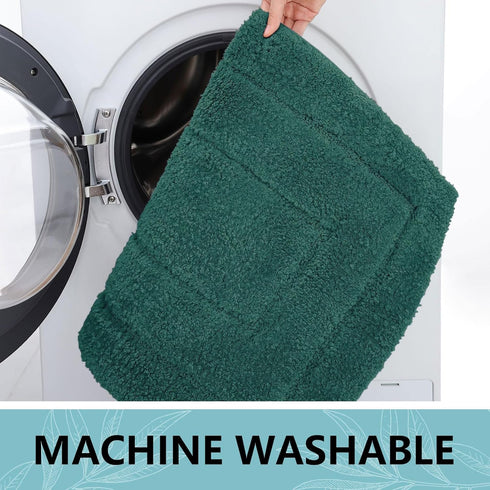 Buganda Bathroom Rugs, 30" x 20", Soft Absorbent Microfiber Bath Mats, Non-Slip Shaggy Carpet for Bathroom Floor