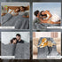 80'' 60'' 3-Layer 50oz, Tisancy King Size Waterproof Blanket for Bed Couch, x Double Side Leakproof Reversible Sherpa