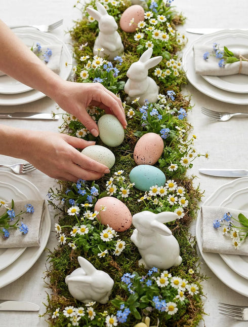 Allaugh 24pcs 2.4" 1 Pastel Easter Eggs Decorations: Solid Speckled Foam Eggs - Fills Gallon Vase - Shatterproof Spring