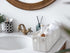StorageWorks Narrow Storage Bins, Small Organizing Baskets, Long Fabric Storage Basket with Handles, Gray and White