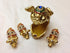 Gorgeous Jewelled Trinket Box - Mother and Three Babies Pig Piggy Piglet with Inlaid Crystal