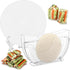 Rice Paper Water Bowl with Wrappers for Spring Rolls, Stand Spring Roll Maker with Side Pocket Holder